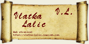 Vlatka Lalić vizit kartica